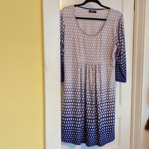 3 for $30 Cute geometric bright blue & white 1xl